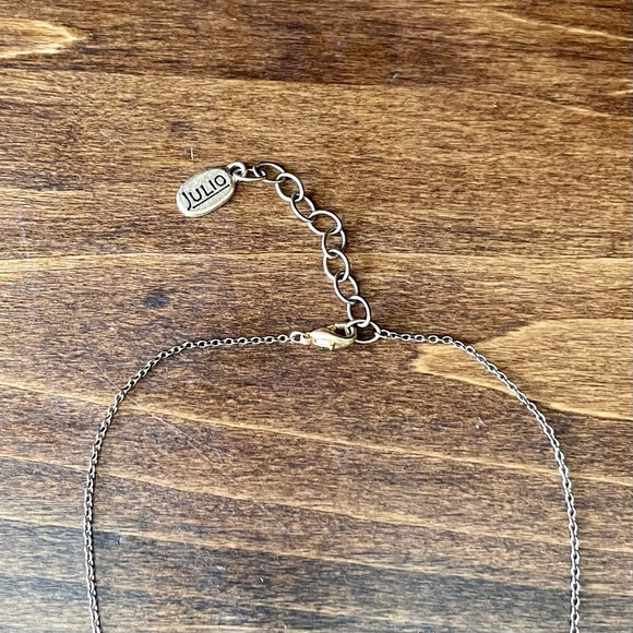 RARE Julio Designs Handmade Druzy Necklace | Layering Necklace | Gold - Picture 9 of 10